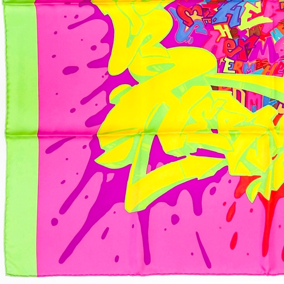 Collectible NWT Hermes Scarf “Graffiti” - Picture 8 of 9